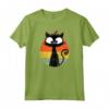 Gatto Nero Divertente | Gatto Carino | Gatto Retrò Maglietta - Fantastico Regalo per Amanti dei Gatti - Compleanno o Natale