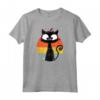 Gatto Nero Divertente | Gatto Carino | Gatto Retrò Maglietta - Fantastico Regalo per Amanti dei Gatti - Compleanno o Natale