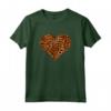 Leopard Print Heart Trendy Gift Tee for Women - Stylish Animal Print Love Symbol - Ideal for Autumn and Special Occasions - Leopard Love