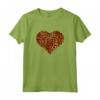 Leopard Print Heart Trendy Gift Tee for Women - Stylish Animal Print Love Symbol - Ideal for Autumn and Special Occasions - Leopard Love