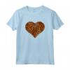 Leopard Print Heart Trendy Gift Tee for Women - Stylish Animal Print Love Symbol - Ideal for Autumn and Special Occasions - Leopard Love