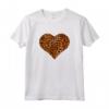 Leopard Print Heart Trendy Gift Tee for Women - Stylish Animal Print Love Symbol - Ideal for Autumn and Special Occasions - Leopard Love