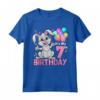 It's My 7th Birthday - Coniglio 7° Compleanno - Maglietta per Ragazza di 7 Anni Amante dei Conigli - Regalo Perfetto per Feste a Tema Coniglio