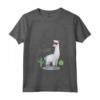 Donna Llama No Problama - Divertente Lama Cactus Design Maglietta con Collo a V - Ideale Regalo per Amanti degli Animali
