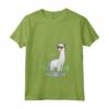 Donna Llama No Problama - Divertente Lama Cactus Design Maglietta con Collo a V - Ideale Regalo per Amanti degli Animali