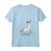 Donna Llama No Problama - Divertente Lama Cactus Design Maglietta con Collo a V - Ideale Regalo per Amanti degli Animali