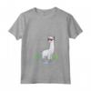 Donna Llama No Problama - Divertente Lama Cactus Design Maglietta con Collo a V - Ideale Regalo per Amanti degli Animali