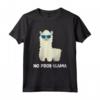 Lama Lama Lama - No Problama Alpaca No Probllama Prob Lama Maglietta - Regalo Divertente per Amanti degli Animali - Ideale per Ragazzi e Ragazze