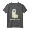 Lama Lama Lama - No Problama Alpaca No Probllama Prob Lama Maglietta - Regalo Divertente per Amanti degli Animali - Ideale per Ragazzi e Ragazze