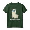 Lama Lama Lama - No Problama Alpaca No Probllama Prob Lama Maglietta - Regalo Divertente per Amanti degli Animali - Ideale per Ragazzi e Ragazze