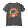 Maglietta con Unicorno Bulldog Inglese - Ragazze Space Galaxy Rainbow - Regalo Compleanno o Natale per Amanti dei Cani e Unicorni