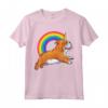 Maglietta con Unicorno Bulldog Inglese - Ragazze Space Galaxy Rainbow - Regalo Compleanno o Natale per Amanti dei Cani e Unicorni