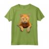 Gatto Animali Creativo - Maglietta Leggera con Stampata Gatto - Ideale per Amanti dei Gatti