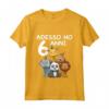 Compleanno 6 Bambini & Zoo - Regalo Di 6 Anni Maglietta per Feste nel Parco Faunistico