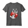 Divertente Boxe Tigre Con Guanti Rossi - Maglietta per Bambini e Adulti - Regalo per Amanti dei Gatti e Appassionati di Arti Marziali
