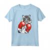 Divertente Boxe Tigre Con Guanti Rossi - Maglietta per Bambini e Adulti - Regalo per Amanti dei Gatti e Appassionati di Arti Marziali