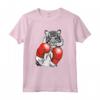 Divertente Boxe Tigre Con Guanti Rossi - Maglietta per Bambini e Adulti - Regalo per Amanti dei Gatti e Appassionati di Arti Marziali