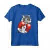 Divertente Boxe Tigre Con Guanti Rossi - Maglietta per Bambini e Adulti - Regalo per Amanti dei Gatti e Appassionati di Arti Marziali