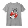 Divertente Boxe Tigre Con Guanti Rossi - Maglietta per Bambini e Adulti - Regalo per Amanti dei Gatti e Appassionati di Arti Marziali