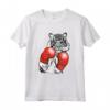Divertente Boxe Tigre Con Guanti Rossi - Maglietta per Bambini e Adulti - Regalo per Amanti dei Gatti e Appassionati di Arti Marziali