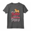 Life is better with a Shetland Pony Shetty cavallo regalo Maglietta - Ideale per Compleanno o Natale per Amanti dei Cavalli e Pony Shetland