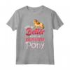 Life is better with a Shetland Pony Shetty cavallo regalo Maglietta - Ideale per Compleanno o Natale per Amanti dei Cavalli e Pony Shetland