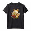 Corgi-Dog Mangiare Ramen Noodle Soup - Kawaii Maglietta per Amanti dei Corgi e del Cibo Giapponese - Ideale per Proprietari di Corgi e Buongustai