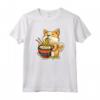 Corgi-Dog Mangiare Ramen Noodle Soup - Kawaii Maglietta per Amanti dei Corgi e del Cibo Giapponese - Ideale per Proprietari di Corgi e Buongustai