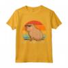 Don't Worry Be Capy - Funny Rodent Capybara con Occhiali da Sole Maglietta - Ideale come Regalo per Amanti degli Animali