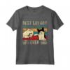 Best Cat Dad Ever Gatto Fist Bump Vintage Miglior Papà Gatti Maglietta - Ideale Regalo per Amanti dei Gatti - Acquista Online