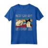 Best Cat Dad Ever Gatto Fist Bump Vintage Miglior Papà Gatti Maglietta - Ideale Regalo per Amanti dei Gatti - Acquista Online