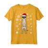 Divertente Suricato Motivo Natalizio - Maglietta per Uomini, Donne e Bambini - Design di John Romeo - Regalo Natale