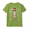 Divertente Suricato Motivo Natalizio - Maglietta per Uomini, Donne e Bambini - Design di John Romeo - Regalo Natale