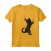 Simpatico Gatto Nero Appeso Graffiare Artigli Maglietta - Design Divertente per Amanti dei Gatti - Acquista Online