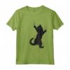 Simpatico Gatto Nero Appeso Graffiare Artigli Maglietta - Design Divertente per Amanti dei Gatti - Acquista Online