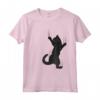 Simpatico Gatto Nero Appeso Graffiare Artigli Maglietta - Design Divertente per Amanti dei Gatti - Acquista Online
