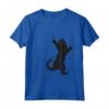 Simpatico Gatto Nero Appeso Graffiare Artigli Maglietta - Design Divertente per Amanti dei Gatti - Acquista Online