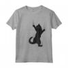 Simpatico Gatto Nero Appeso Graffiare Artigli Maglietta - Design Divertente per Amanti dei Gatti - Acquista Online