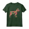 Schnauzer Fiore Divertente Cane Silhouette Floreale Regali Donne Maglietta - Ideale per Regalo di Compleanno o Natale per Amanti degli Animali