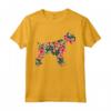 Schnauzer Fiore Divertente Cane Silhouette Floreale Regali Donne Maglietta - Ideale per Regalo di Compleanno o Natale per Amanti degli Animali