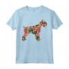 Schnauzer Fiore Divertente Cane Silhouette Floreale Regali Donne Maglietta - Ideale per Regalo di Compleanno o Natale per Amanti degli Animali