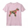 Schnauzer Fiore Divertente Cane Silhouette Floreale Regali Donne Maglietta - Ideale per Regalo di Compleanno o Natale per Amanti degli Animali