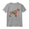 Schnauzer Fiore Divertente Cane Silhouette Floreale Regali Donne Maglietta - Ideale per Regalo di Compleanno o Natale per Amanti degli Animali
