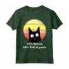 80% Cotone 20% Pelo di Gatto - T-shirt Mamma Gatti Retro Regalo per Amante dei Gatti