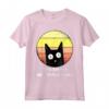 80% Cotone 20% Pelo di Gatto - T-shirt Mamma Gatti Retro Regalo per Amante dei Gatti