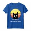 80% Cotone 20% Pelo di Gatto - T-shirt Mamma Gatti Retro Regalo per Amante dei Gatti