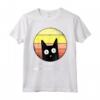 80% Cotone 20% Pelo di Gatto - T-shirt Mamma Gatti Retro Regalo per Amante dei Gatti