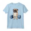 Pug Weightlifting Funny Deadlift Men Fitness Gym Workout Maglietta - Perfect Gift for Gym Enthusiasts and Dog Lovers - Ideal for Birthdays or Father's Day