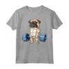 Pug Weightlifting Funny Deadlift Men Fitness Gym Workout Maglietta - Perfect Gift for Gym Enthusiasts and Dog Lovers - Ideal for Birthdays or Father's Day