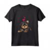 Shirt Cane con Cuore Dolce Yorkie Maglietta - Design Carino per Amanti dei Cani - Uomo Donna Bambino